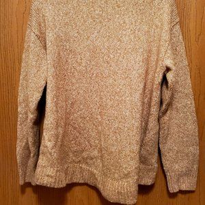 Michael Kors knitted crew neck cable sweater brown Large